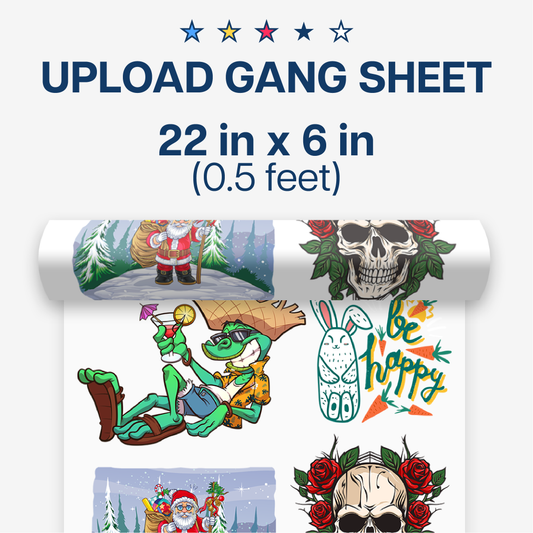 Upload Premade DTF Gang Sheet